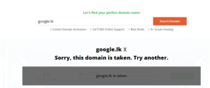 google.lk domain name