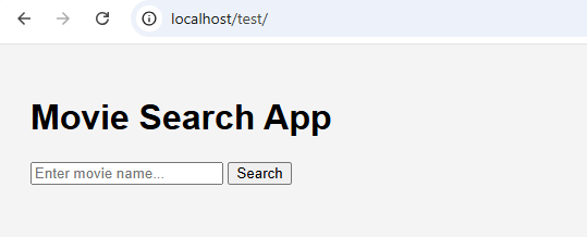 localhost/test