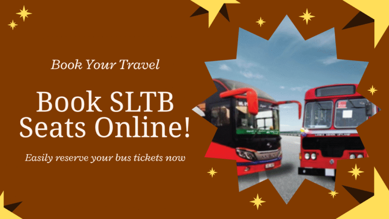 Book Your SLTB eSeat Online– Fast, Easy & Secure!